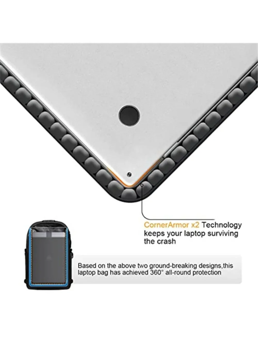 Laptop Backpack Anti Theft Water Resistant Travel Bag Lock 15.6 Computer Office